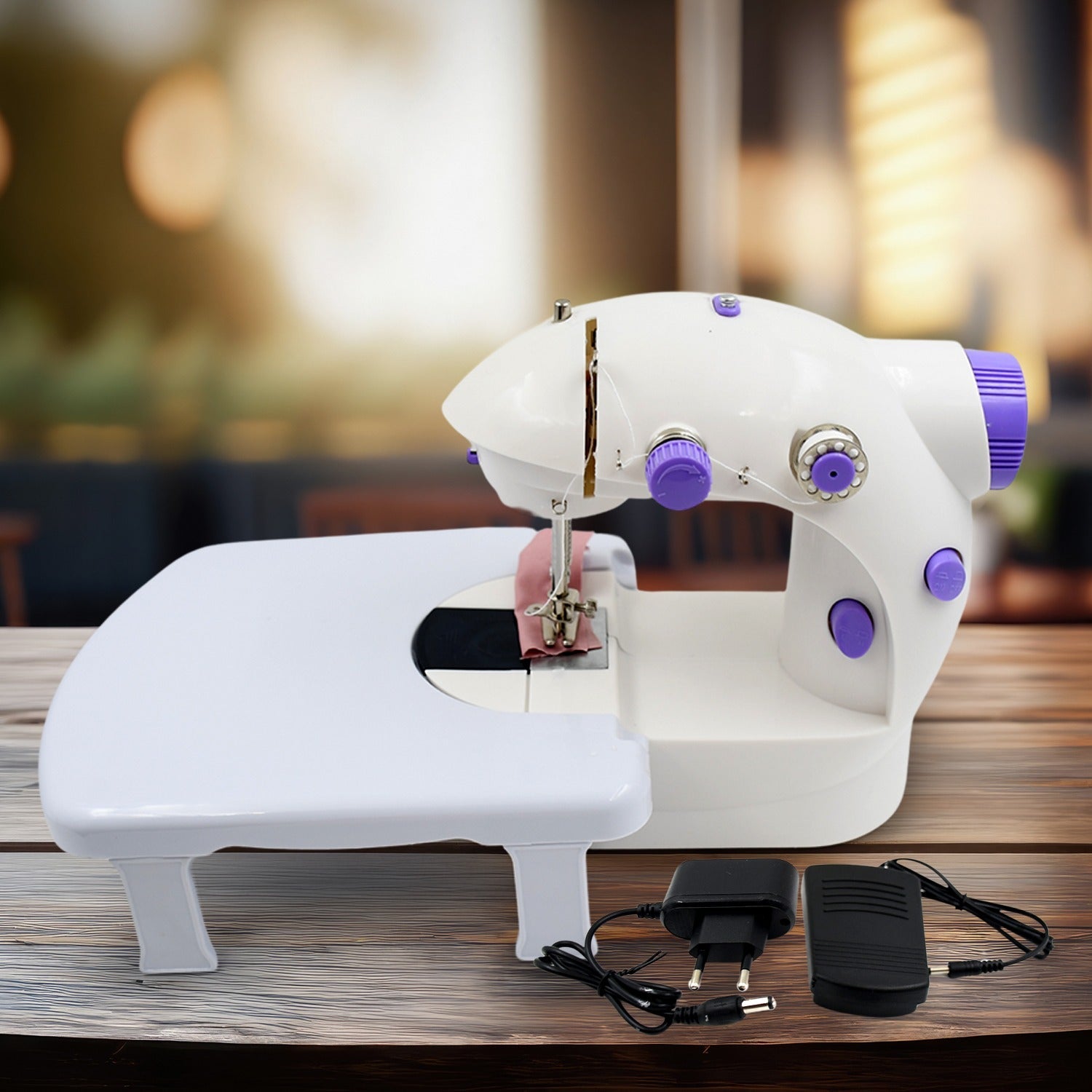 12917 Home Tailoring Sewing Machine With Extension Table Set, Foot Pedal, Adapter Mini Electric Silai Machine, Portable Stitching Machine/Tailoring Machine 12917 Home Tailoring Sewing Machine With Extension Table Set, Foot Pedal, Adapter Mini Electric Silai Machine, Portable Stitching Machine/Tailoring Machine